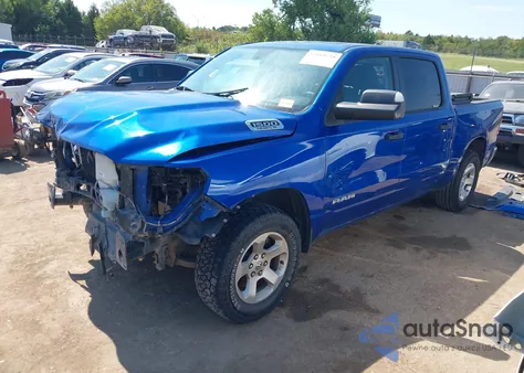 2019 Ram 1500 Tradesman 4X4 5'7 Box z USA, uszkodzony, nr VIN 1C6SRFGT9KN525797